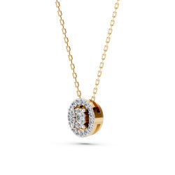 Náhrdelník Iluze s diamanty 104-10002-Y-0.03 | iSezam.cz