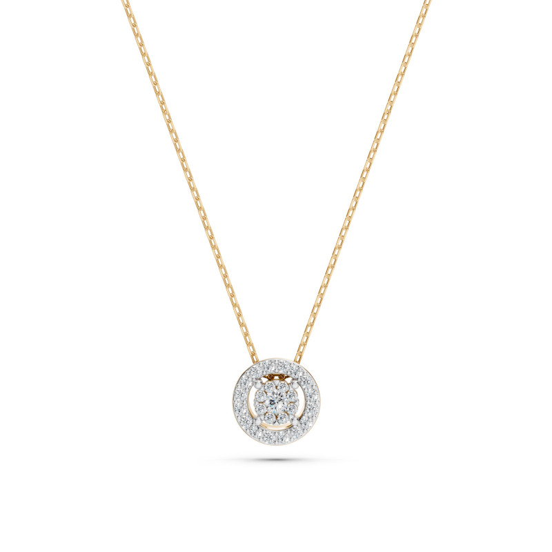 Náhrdelník Iluze s diamanty 104-10002-Y-0.03 | iSezam.cz