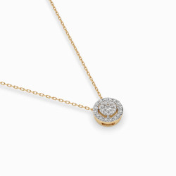 Náhrdelník Iluzja s diamanty 104-10002-Y-0.1 | iSezam.cz