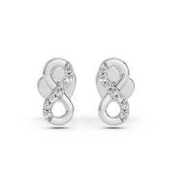 Náušnice Minimalismus s diamanty 102-10092-W-0.09 - Jubiler Sezam