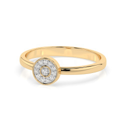 Zásnubní prsten Iluze s diamanty 101-10075-Y-0.07 | iSezam.cz