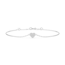 Náramek Minimalismus s diamanty 105-10012-W-0.09 - Jubiler Sezam