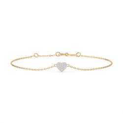 Náramek Minimalismus s diamanty 105-10012-Y-0.09 - Jubiler Sezam