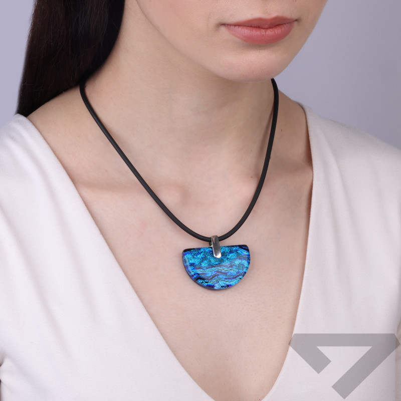 Stříbrný přívěsek 925 RIALTO s muránským sklem