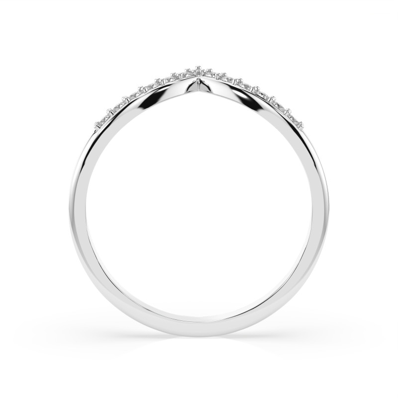 Prsten Minimalismus s diamanty KB 101-10161/1-W-0.13