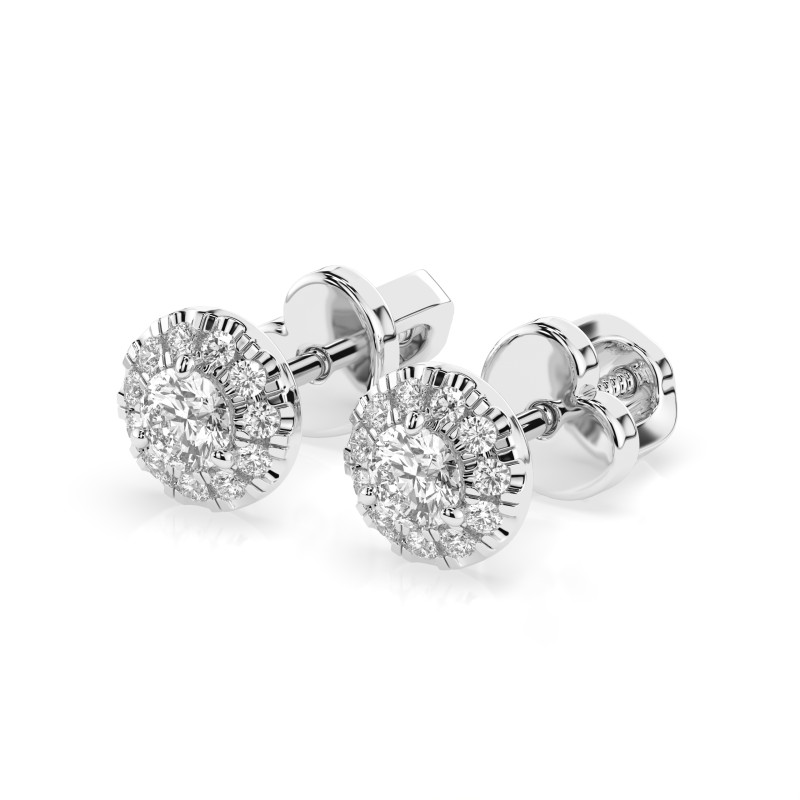 Náušnice Soliter Věčnost s diamanty KB 102-10095-W-0.24
