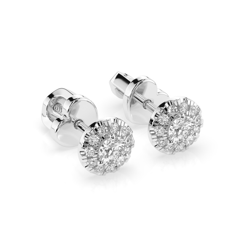 Zlaté náušnice s diamanty Soliter Věčnost 0.24ct | iSezam.cz