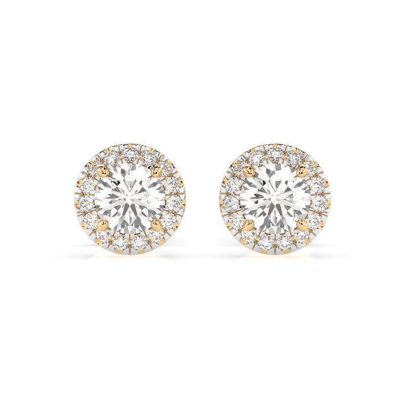 Náušnice Soliter Věčnost s diamanty 102-10095-Y-0.4 | iSezam.cz