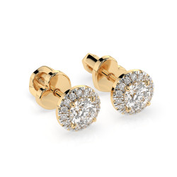 Náušnice Soliter Věčnost s diamanty 102-10095-Y-0.4 | iSezam.cz