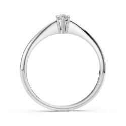 Zásnubní prsten Solitér s diamantem 0.1ct | iSezam.cz