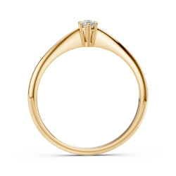 Diamantový zásnubní prsten 0,1 ct | iSezam.cz