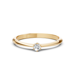 Diamantový zásnubní prsten 0,1 ct | iSezam.cz