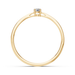 Prsten Soliter s diamantem 101-10012/1-Y-0.06 | iSezam.cz