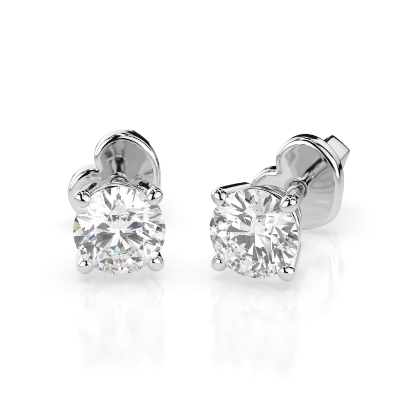 Zlaté náušnice motýlek s diamanty 0,6ct | iSezam.cz
