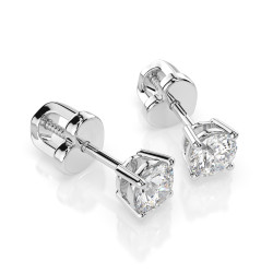 Zlaté náušnice motýlek s diamanty 0,6ct | iSezam.cz