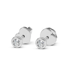 Náušnice Solitaire Motýlek s diamanty 102-10010-W-0.09 - Klenotnictví Sezam