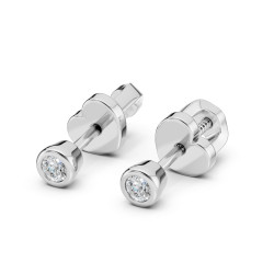 Náušnice Solitaire Motýlek s diamanty 102-10010-W-0.09 - Klenotnictví Sezam