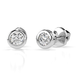 Náušnice Soliter Motýlek s diamanty 102-10010-W-0.3 - Klenotnictví Sezam
