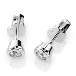 Náušnice Soliter Motýlek s diamanty 102-10010-W-0.3 - Klenotnictví Sezam