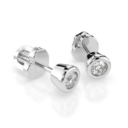 Náušnice Soliter Motýlek s diamanty 102-10010-W-0.3 - Klenotnictví Sezam