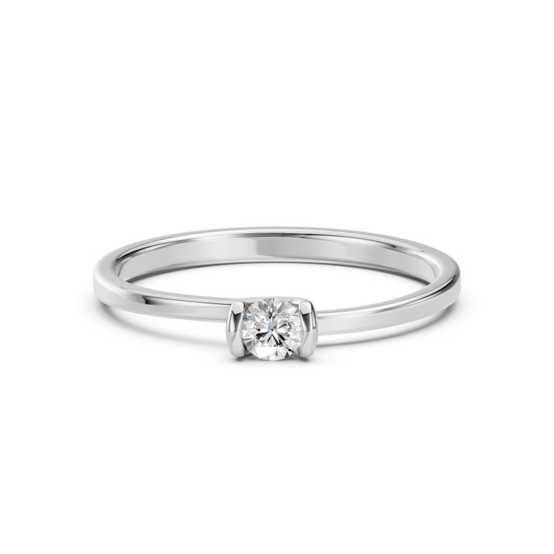 Zásnubní prsten Soliter s diamantem 0.15ct | iSezam.cz