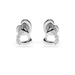 Náušnice Minimalismus s diamanty 102-10061-W-0.05 - Klenotnictví Sezam