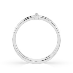 Zásnubní prsten Minimalismus s diamanty 101-10069-W-0.04 - Jubiler Sezam