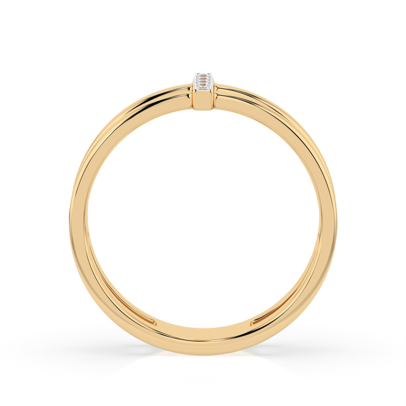 Zlatý prsten Minimalismus s diamanty KB 101-10069-Y-0.04