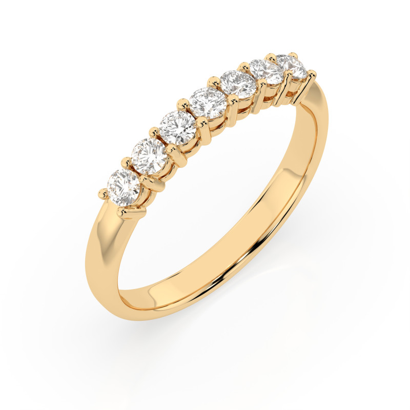 Věčný zlatý prsten s diamanty 0.42ct | iSezam.cz