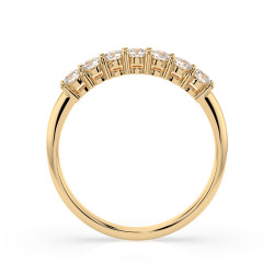 Věčný zlatý prsten s diamanty 0.42ct | iSezam.cz