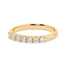 Věčný zlatý prsten s diamanty 0.42ct | iSezam.cz