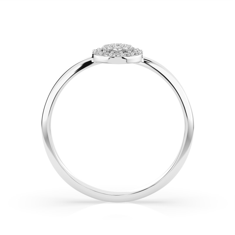Zásnubní prsten Iluze s diamanty KB 101-10072-W-0.08
