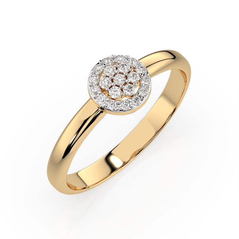 Prsten Iluze s diamanty 101-10072-Y-0.08 | iSezam.cz