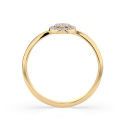 Prsten Iluze s diamanty 101-10072-Y-0.08 | iSezam.cz