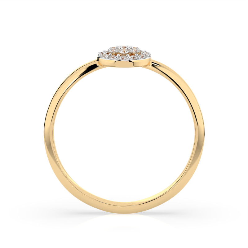 Prsten Iluze s diamanty KB 101-10072-Y-0.08