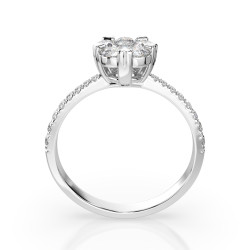 Prsten Iluze s diamanty 101-10015/4-W-0.15 | iSezam.cz