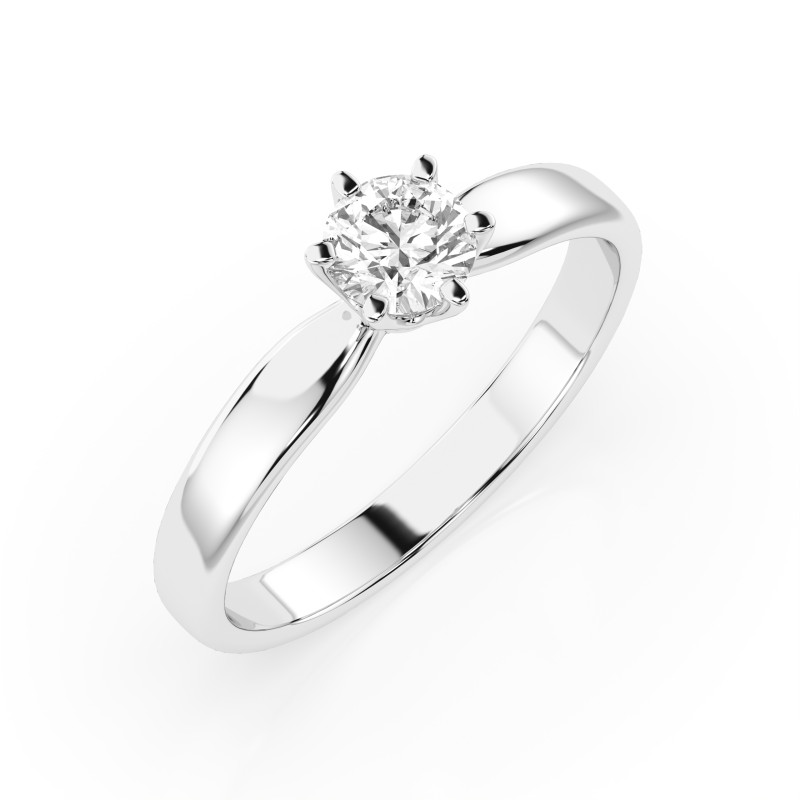Zásnubní prsten Solitaire s diamantem 101-10040-W-0.3 | iSezam.cz