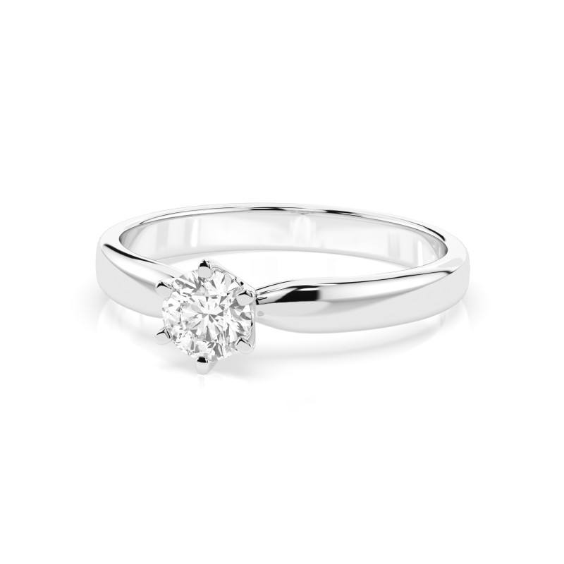 Zásnubní prsten Solitaire s diamantem 101-10040-W-0.3 | iSezam.cz