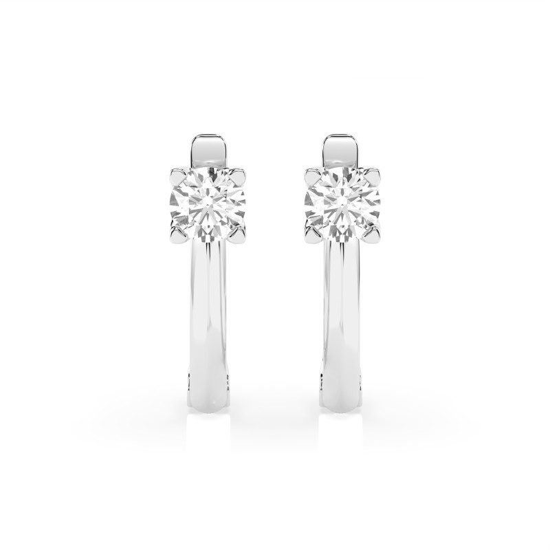 Náušnice Soliter s diamanty 0,6 ct | Bílé zlato | iSezam.cz