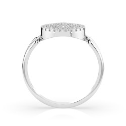 Zásnubní prsten Iluze s diamanty 101-10073-W-0.15 | iSezam.cz