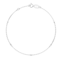 Náramek Minimalismus s diamanty 105-10008/5-W-0.07 - Klenotnictví Sezam