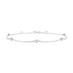Náramek Minimalismus s diamanty 105-10008/5-W-0.14 - Jubiler Sezam