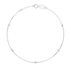 Náramek Minimalismus s diamanty 105-10008/5-W-0.14 - Jubiler Sezam