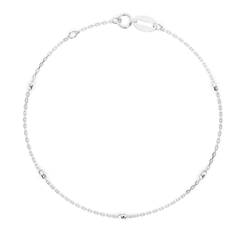 Náramek Minimalismus s diamanty 105-10008/5-W-0.14 - Jubiler Sezam