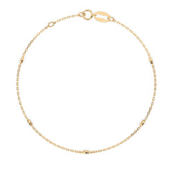 Náramek Minimalismus s diamanty 105-10008/5-Y-0.14 - Klenotnictví Sezam