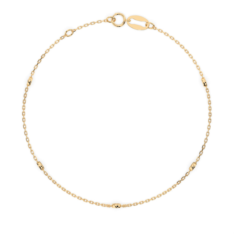 Náramek Minimalismus s diamanty 105-10008/5-Y-0.14 - Klenotnictví Sezam
