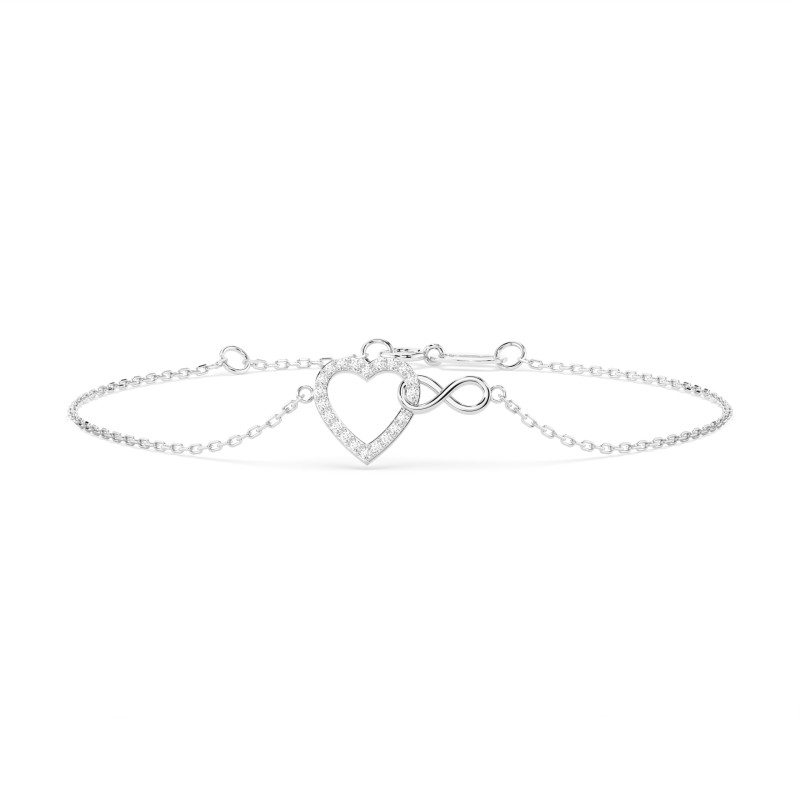 Náramek Minimalismus s diamanty 105-10011-W-0.11 | iSezam.cz