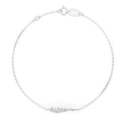 Náramek Minimalismus s diamanty 105-10011-W-0.11 | iSezam.cz