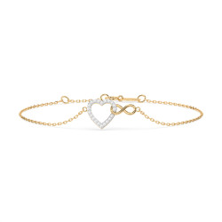 Náramek Minimalismus s diamanty 105-10011-Y-0.11 - Klenoty Sezam