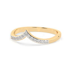 Zásnubní prsten s diamanty 101-10161/1-Y-0.13 | iSezam.cz